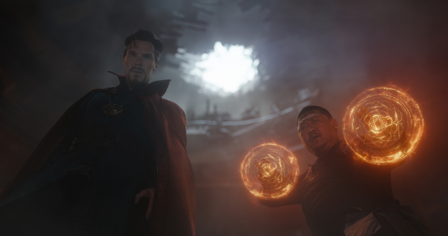 Marvel Studios' AVENGERS: INFINITY WAR..L to R: Doctor Strange (Benedict Cumberbatch) and Wong (Benedict Wong)..Photo: Film Frame..©Marvel Studios 2018